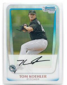 2011 Bowman Chrome Tom Koehler Refractor /500