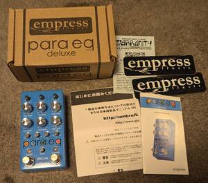 新品 Empress Effects ParaEQ mkII Deluxe パラメトリックイコライザー クリーンブースター Para EQ