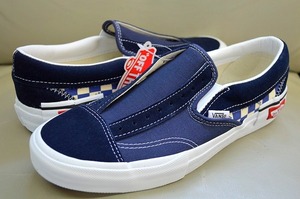 新品未使用 VANS バンズ ボルト Slip-On CAP スリッポン CAP 再構築 チェッカー柄 VN0A3WM5TLI ネイビー US8.5 26.5センチ