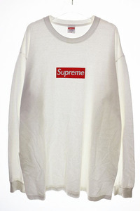 シュプリーム SUPREME 20AW BOX LOGO L/S TEE WHITE XL ボックス ロゴ ロンT 長袖 ホワイト 【ブランド古着ベクトル】☆AA★241117 メンズ