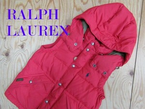 ★ラルフローレン RalphLauren★メンズ ワンポイントポニー フーディダウンベスト★R61006021A