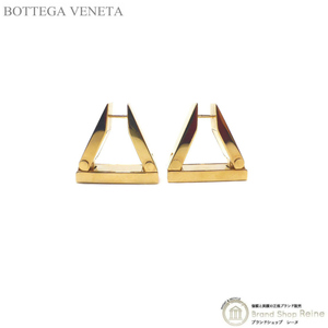 ボッテガ ヴェネタ （BOTTEGA VENETA） BOLT ボルト トライアングル ピアス シルバー Ag925 イエローゴールド 680272（中古）