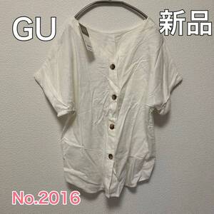 送料無料 匿名配送 新品 GU シャツ 半袖 