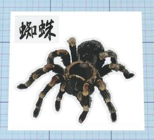 ★★ 面白動物ステッカー(小) ★★ タランチュラ 左右約10cm×天地約7.4cm