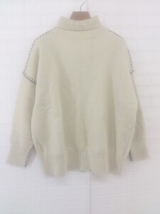 ◇ select MOCA セレクトモカ タートルネック 長袖 ニット セーター サイズF ベージュ系 ブラック レディース P