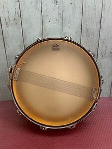 Ludwig ラディック スネアドラム REMO 打楽器 ドラム　サイズ約14.5×40cm 動作OK サビ汚れあり　中古現状品(140s)