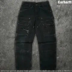 希少 Carhartt 変形ポケット ダブルニー ペインターパンツ カーハート