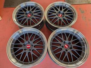 ★美　BBS LM風　段リム　ステップリム　深リム　メッシュ　レクサス　LS460　LS600　BMW　７シリーズ　PCD120　８．５J　１０J★