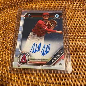 Topps Bowman Chrome 1st Bowman Will Wilson Auto