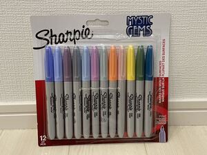 Sharpie シャーピー ミスティックジェム 油性マーカー12 色セット F 中字 油性ペン　未使用新品