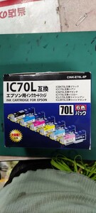 新品！リサイクルインク 6本セット IC6CL70L互換インク EP-706 EP-775 EP-776A EP-805 EP-806 EP-905 EP-906 EP-976A3