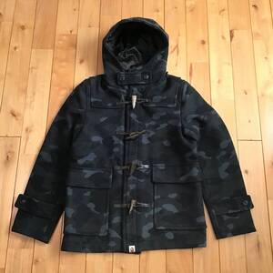 BAPE camo ウール ダッフルコート Sサイズ a bathing ape Duffle coat エイプ ベイプ アベイシングエイプ コート 迷彩 NIGO y8946