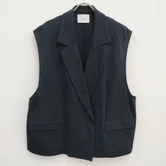 nuterm No Buttom Vest M ノーボトムベスト 定価29700円 001TT-022S ベスト ネイビー メンズ ニューターム【中古】4-0503M♪