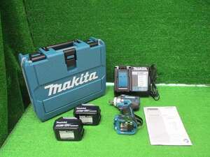 未使用品【 makita / マキタ 】 TW300DRGX 充電式インパクトレンチ 18V バッテリ2コ 充電器付 9933