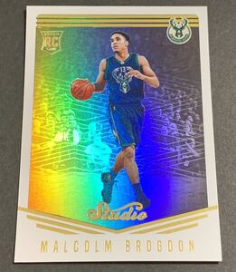 2016-17 Panini Studio Malcolm Brogdon No.77 RC Rookie Bucks NBA ブログドン　ルーキー　バックス　パニーニ