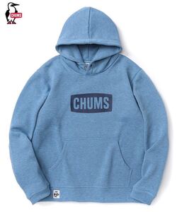 CHUMS Logo Pullover Parka Denim Sweat チャムス ロゴ プルオーバー パーカー デニム スウェット ライトインディゴ CH00-1353／XXL／2XL