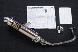 ADV150 ヨシムラ 機械曲 GP-MAGNUMサイクロン EXPORT SPEC 政府認証 フルエキゾースト マフラー チタンブルーカバー