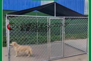 大好評★犬のかご ペットフェンス針金犬籠大型犬室外ポンポン穴開けずDIYペットケージ(2*1.5*1.67m)