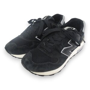 ほぼ美品 NEW BALANCE ニューバランス M1400BKS USA製 スエード ローカットスニーカー シューズ 886863742079 23cm ブラック ◆