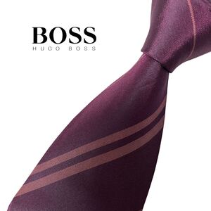 HUGO BOSS ネクタイ レジメンタル柄 ストライプ柄 ヒューゴボス USED 中古 m1794