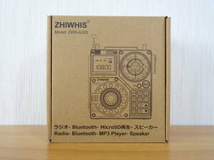 【美品】ZHIWHIS ZWS-A320 Bluetoothスピーカー BCL短波ラジオ