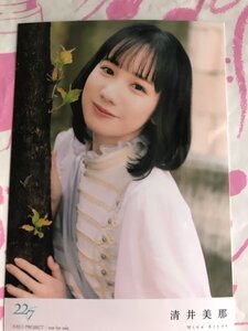 清井美那　生写真　旅人算　22/7　HMV購入特典　硬質ケース付き　ナナブンノニジュウニ　ナナニジ