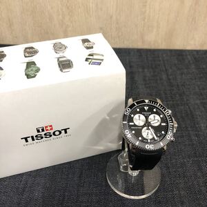 箱付き★【TISSOT】ティソ★腕時計 アナログ ブラック T120417A シースター 01