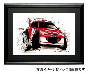 イラスト プジョー２０６ＷＲＣ(2003)