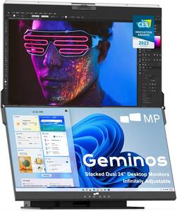 Geminos デュアル モバイルモニター 24インチ FHD1080P 60Hz IPS LED 97％S(中古品)