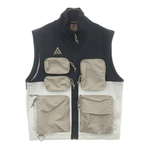 NIKE ナイキ 20SS AS M NRG ACG VEST タクティクル マルチポケット メッシュベスト CK7237-010 ホワイト/ベージュ/ブラック