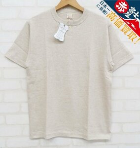 8T2193【クリックポスト対応】未使用品 WAREHOUSE 4082 半袖1ボタンヘンリーネックTシャツ ウエアハウス