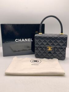 ★ CHANEL / シャネル ラムスキン マトラッセ ハンドバッグ ココマーク ブラック 保存袋付き 箱付き ブランド 中古品 0107TM