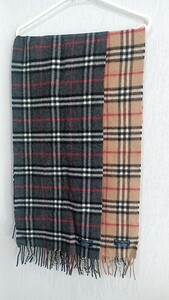 １円～ BURBERRY バーバリーカシミアマフラー　2本セット ノバチェック