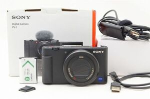 ☆極上美品☆ Sony ソニー VLOGCAM ZV-1 元箱 付属品 ♯24121107