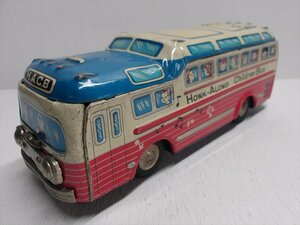 関東トイス HONK-ALONG Children Bus ブリキ 1960年代 当時物 フリクション バス ビンテージ 雑貨