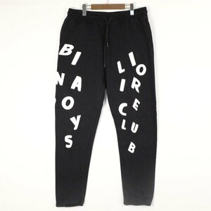 古着 大きいサイズ BILLIONAIRE BOYS CLUB 美品 スウェットパンツ ジョガーパンツ メンズUS-2XLサイズ 黒 ブラック系 pn-0888