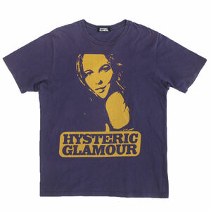 HYSTERIC GLAMOUR ヒステリックグラマー ガール プリント Tシャツ ネイビー メンズ L