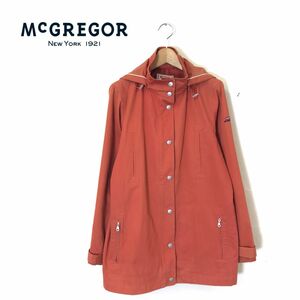 1K2892-T◆McGREGOR マクレガー ジャケット ジップアップ フード アジャスター◆size11 オレンジ レディース トップス コットン 秋冬