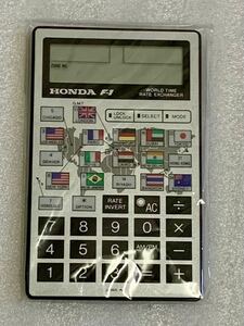 【レア HONDA F1 記念グッズ】WORLD TIME CARD 【未使用 電池切れ 動作未確認】 ホンダダイレクトマーケティング 電卓 時計 カレンダー 