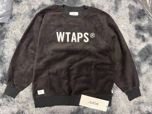 【希少】サイズXL WTAPS ダブルタップス Downy 01 Crew Sweat ロゴスウェット クルーネック ユニセックス 起毛デザイン 192ATDT-CSM24