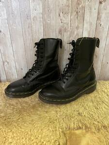 即決 希少 英国製 Dr.Martens ドクターマーチン 10ホールブーツ UK5.5 24.5cm相応 ENGLAND製