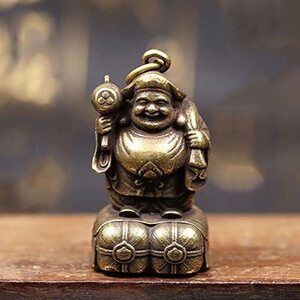 仏像 ミニ 七福神 大黒天 置物 銅像 金属製 縁起物 玄関置物 開運招福 商売繁盛 無病息災 五穀豊穣