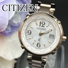 【稼動品】腕時計　CITIZEN xC ピンクシルバー　電波ソーラー