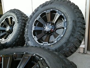 150プラド タイヤホイールセット ファルケン WILDPEAK MT01 265/70R17 17インチ DeathRock