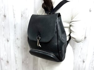 極美品 LOUIS VUITTON ルイヴィトン タイガ カシアー アルドワーズ リュックサック バッグ M30172 レザー 黒 A4可 メンズ 79773Y