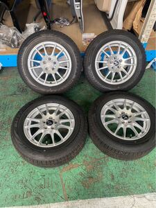 送料無料 195/65R15 BRIGESTONE BLIZZAK VRX2 15×6J +44 PCD100 スタッドレスタイヤ バリ山