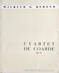 ベルガー 弦楽四重奏曲 輸入楽譜 Wilhelm G. Berger cvartet de coarde 2 バイオリン ビオラ チェロ 洋書