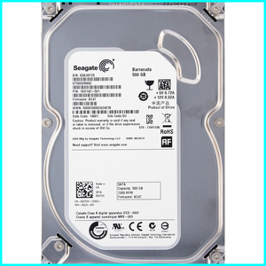 Seagate ST500DM002-1BD142-501 DP/N 09CF26 3.5インチ SATA600 500GB 1240回 16114時間