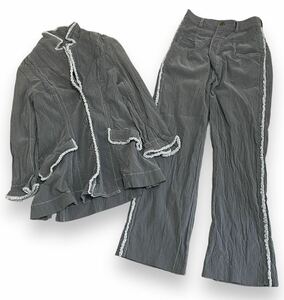 Rare 1990s Archive YOSHIKI HISHINUMA Frill Jacket Pants issey miyake pleats please beauty:beast vivienne tam プリーツプリーズ 