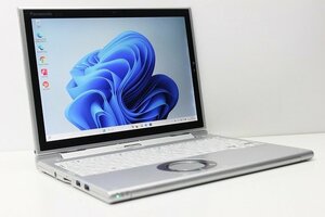 1円スタート ノートパソコン 2in1PC Windows11 WPS office搭載 Panasonic レッツノート CF-XZ6 SSD256GB メモリ8GB 第7世代 Core i5